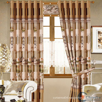 hot sale royal latest luxury hotel blackout frilled curtain fabric india